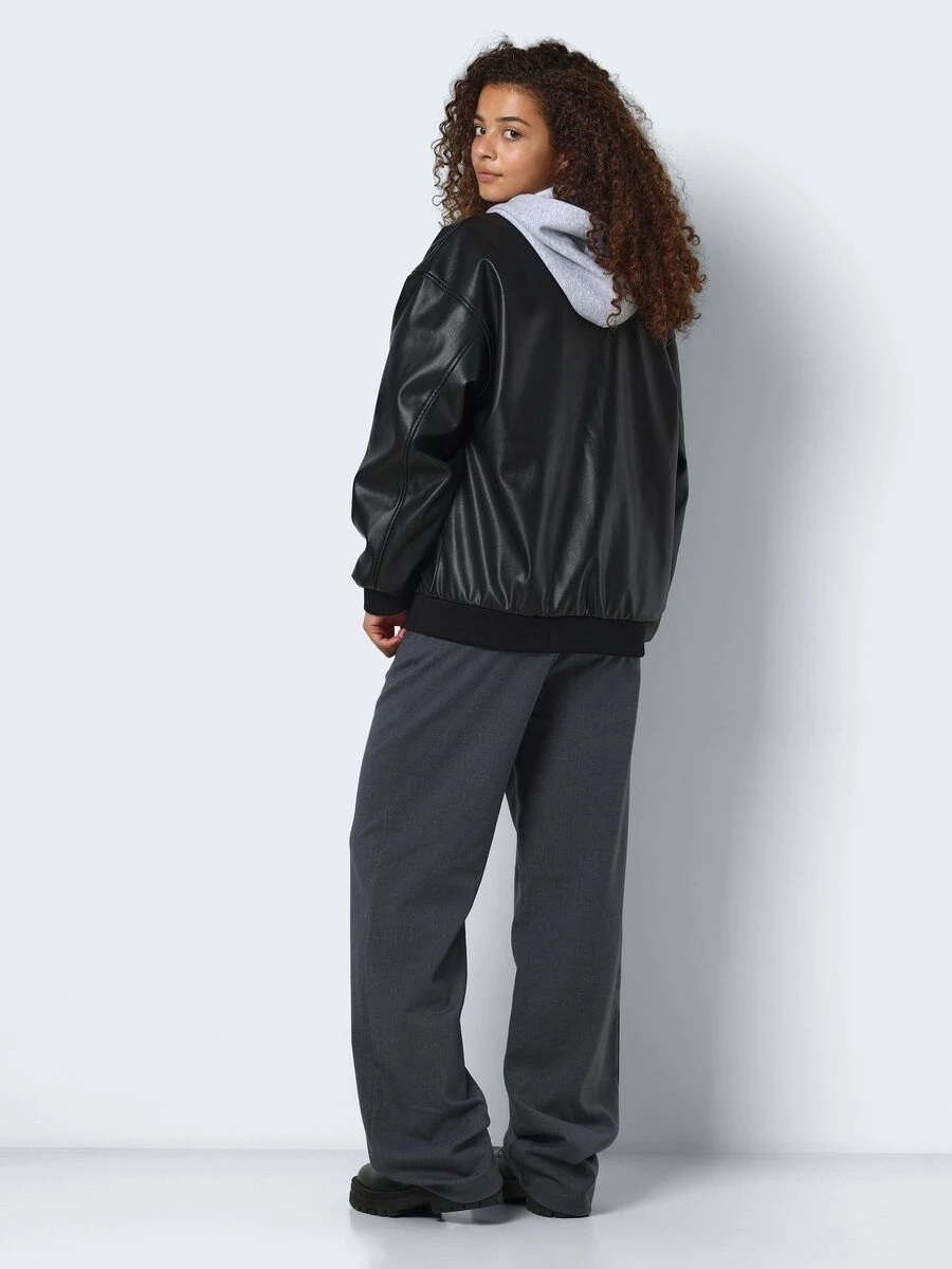 Noisy May FAUX LEATHER BOMBER JACKET 6 Noisy May FAUX LEATHER BOMBER JACKET - Image 4