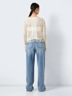 Noisy May KNITTED FRILL PULLOVER 11 Noisy May KNITTED FRILL PULLOVER -Noisy May Clothing Shop 27026922 Eggnog 005