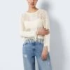 Noisy May KNITTED FRILL PULLOVER 2 Noisy May KNITTED FRILL PULLOVER -Noisy May Clothing Shop 27026922 Eggnog 007