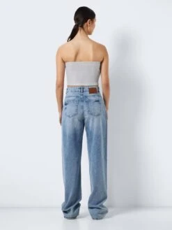 Noisy May STRAPLESS GLITTER TOP -Noisy May Clothing Shop 27027005 Silver 005