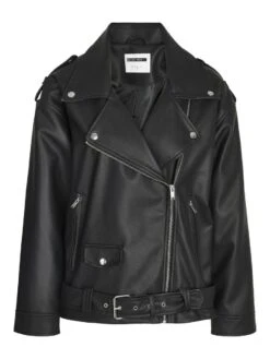Noisy May OVERSIZE FAUX LEATHER JACKET 13 Noisy May OVERSIZE FAUX LEATHER JACKET -Noisy May Clothing Shop 27027014 Black 001