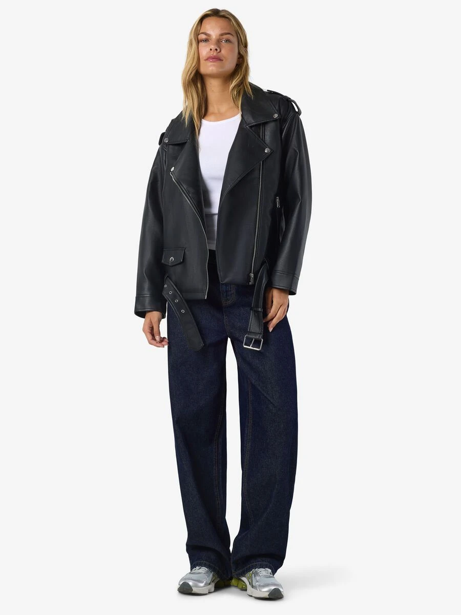 Noisy May OVERSIZE FAUX LEATHER JACKET 5 Noisy May OVERSIZE FAUX LEATHER JACKET - Image 3