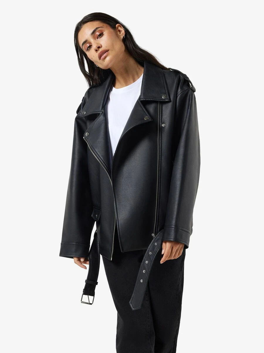 Noisy May OVERSIZE FAUX LEATHER JACKET 8 Noisy May OVERSIZE FAUX LEATHER JACKET - Image 6