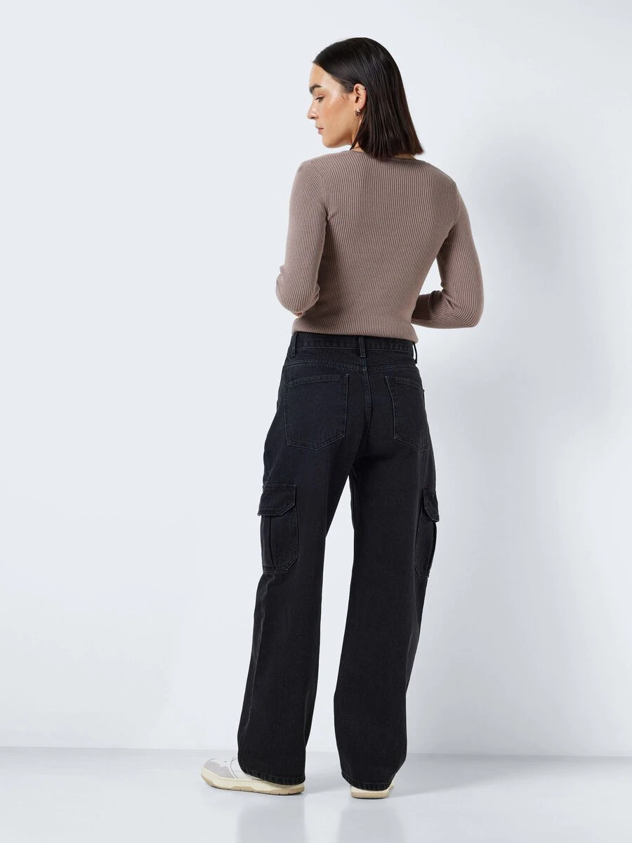 Noisy May NMALEXA NORMAL WAISTED CARGO JEANS 6 Noisy May NMALEXA NORMAL WAISTED CARGO JEANS - Image 4