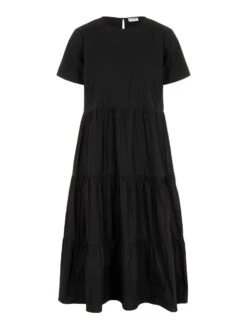 Noisy May LONG SHORT SLEEVED DRESS 14 Noisy May LONG SHORT SLEEVED DRESS -Noisy May Clothing Shop 27027099 Black 001