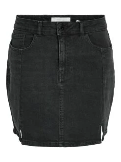 Noisy May SHORT SLIT DENIM SKIRT -Noisy May Clothing Shop 27027236 Black 001