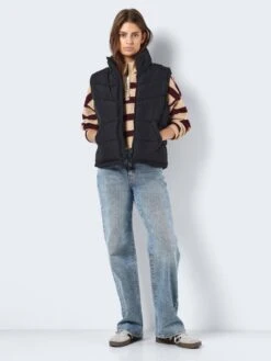 Noisy May NMDALCON SHORT GILET -Noisy May Clothing Shop 27027287 Black 1053912 004