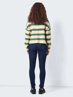 Noisy May KNITTED ZIP PULLOVER -Noisy May Clothing Shop 27027383 FoliageGreen 1054810 005