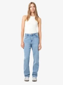 Noisy May NMGUTHIE HIGH WAISTED STRAIGHT FIT JEANS 12 Noisy May NMGUTHIE HIGH WAISTED STRAIGHT FIT JEANS -Noisy May Clothing Shop 27027479 LightBlueDenim 004