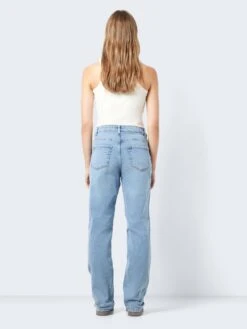 Noisy May NMGUTHIE HIGH WAISTED STRAIGHT FIT JEANS 13 Noisy May NMGUTHIE HIGH WAISTED STRAIGHT FIT JEANS -Noisy May Clothing Shop 27027479 LightBlueDenim 005