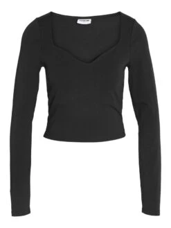 Noisy May LONG SLEEVED SWEETHEART TOP 13 Noisy May LONG SLEEVED SWEETHEART TOP -Noisy May Clothing Shop 27027538 Black 001