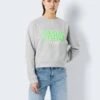 Noisy May PRINTET SWEATSHIRT 2 Noisy May PRINTET SWEATSHIRT -Noisy May Clothing Shop 27027539 LightGreyMelange 1059944 007