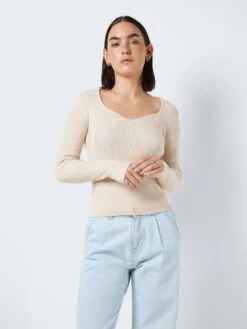 Noisy May SCOOP NECK KNITTED PULLOVER