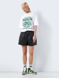 Noisy May FAUX LEATHER SHORTS -Noisy May Clothing Shop 27027587 Black 004