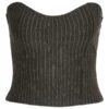 Noisy May PINSTRIPED CORSET 2 Noisy May PINSTRIPED CORSET -Noisy May Clothing Shop 27027597 DarkGreyMelange 1060643 001