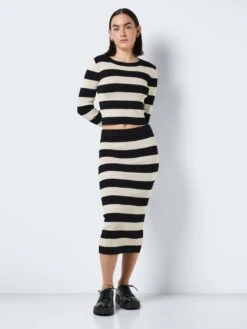 Noisy May KNITTED MIDI SKIRT 10 Noisy May KNITTED MIDI SKIRT -Noisy May Clothing Shop 27027625 Black 1063823 004
