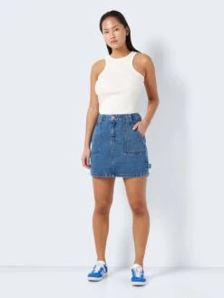 Noisy May SHORT CARGO DENIM SKIRT 11 Noisy May SHORT CARGO DENIM SKIRT -Noisy May Clothing Shop 27027797 MediumBlueDenim 004