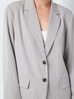 Noisy May PINSTRIPED BLAZER 12 Noisy May PINSTRIPED BLAZER -Noisy May Clothing Shop 27027889 LightGreyMelange 1063984 006