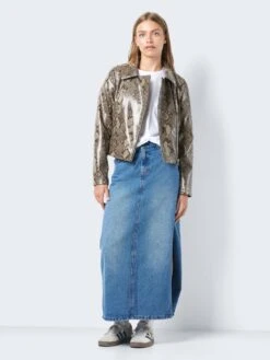 Noisy May SNAKE PRINTED FAUX LEATHER JACKET -Noisy May Clothing Shop 27027920 Nomad 1064160 004