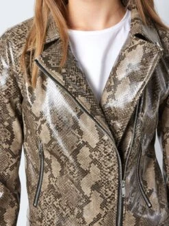 Noisy May SNAKE PRINTED FAUX LEATHER JACKET -Noisy May Clothing Shop 27027920 Nomad 1064160 006