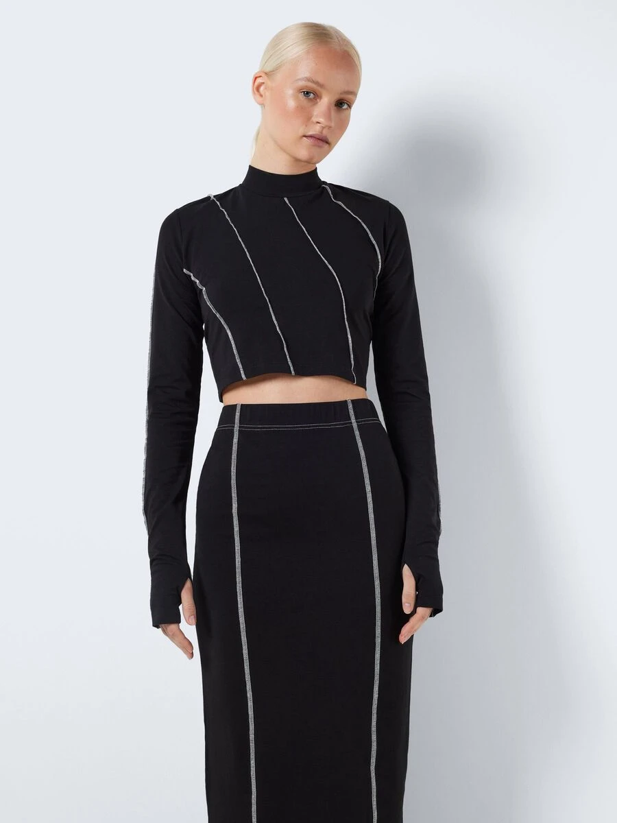 Noisy May LONG SLEEVED CROPPED TOP 4 Noisy May LONG SLEEVED CROPPED TOP - Image 2