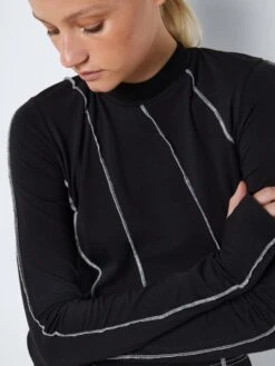 Noisy May LONG SLEEVED CROPPED TOP 13 Noisy May LONG SLEEVED CROPPED TOP -Noisy May Clothing Shop 27027930 Black 1064216 006