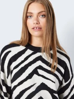 Noisy May KNITTED PATTERN PULLOVER -Noisy May Clothing Shop 27028159 Black 1088768 006