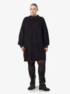 Noisy May CURVE MINI LENGTH JUMPER DRESS 9 Noisy May CURVE MINI LENGTH JUMPER DRESS -Noisy May Clothing Shop 27028262 Black 004