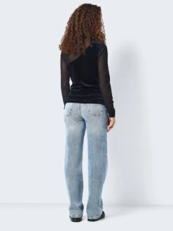 Noisy May VELVET MESH TOP -Noisy May Clothing Shop 27028371 Black 005