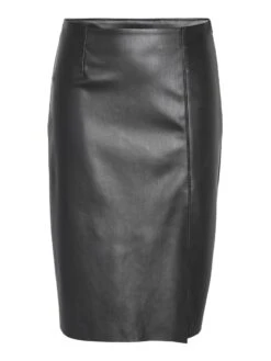Noisy May FAUX LEATHER MIDI SKIRT 13 Noisy May FAUX LEATHER MIDI SKIRT -Noisy May Clothing Shop 27028386 Black 001