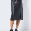Noisy May FAUX LEATHER MIDI SKIRT 1 Noisy May FAUX LEATHER MIDI SKIRT -Noisy May Clothing Shop 27028386 Black 003 1