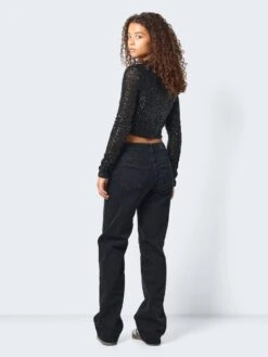Noisy May CROPPED SEQUIN TOP -Noisy May Clothing Shop 27028458 Black 1090024 005