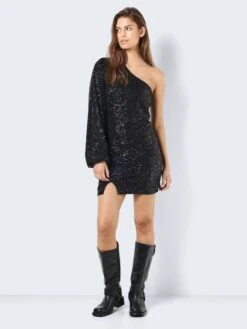 Noisy May ONE-SHOULDER SEQUIN DRESS -Noisy May Clothing Shop 27028460 Black 1077980 004