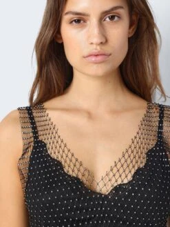 Noisy May MESH RHINESTONE DRESS 14 Noisy May MESH RHINESTONE DRESS -Noisy May Clothing Shop 27028474 Black 1072407 006