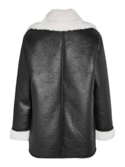 Noisy May LONG FAUX LEATHER JACKET -Noisy May Clothing Shop 27028520 Chestnut 002