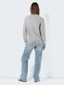 Noisy May V-NECK KNITTED PULLOVER 11 Noisy May V-NECK KNITTED PULLOVER -Noisy May Clothing Shop 27028814 MediumGreyMelange 005