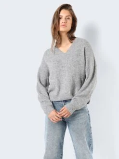Noisy May V-NECK KNITTED PULLOVER