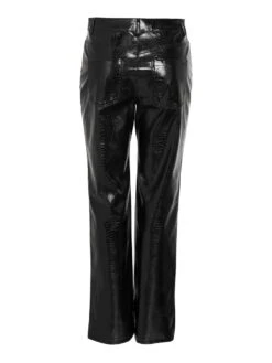 Noisy May FAUX LEATHER CROC TROUSERS 15 Noisy May FAUX LEATHER CROC TROUSERS -Noisy May Clothing Shop 27028824 Black 1078496 002