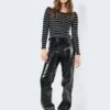 Noisy May FAUX LEATHER CROC TROUSERS 1 Noisy May FAUX LEATHER CROC TROUSERS -Noisy May Clothing Shop 27028824 Black 1078496 007