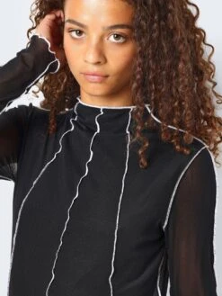 Noisy May LONG SLEEVED MESH DRESS 12 Noisy May LONG SLEEVED MESH DRESS -Noisy May Clothing Shop 27028893 Black 006