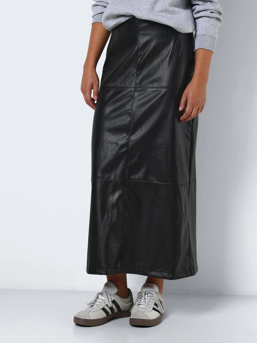 Noisy May LONG FAUX LEATHER SKIRT 4 Noisy May LONG FAUX LEATHER SKIRT - Image 2