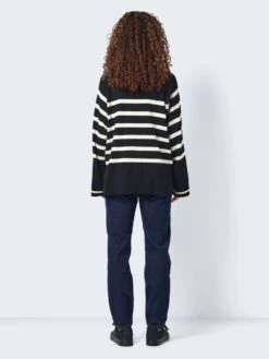 Noisy May STRIPED KNITTED PULLOVER 11 Noisy May STRIPED KNITTED PULLOVER -Noisy May Clothing Shop 27029088 Black 1083226 005