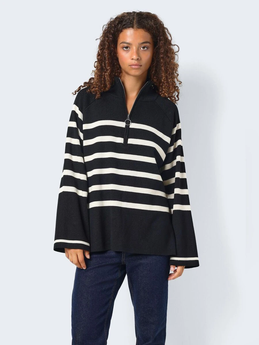 Noisy May STRIPED KNITTED PULLOVER 3 Noisy May STRIPED KNITTED PULLOVER
