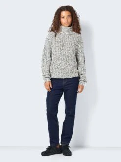 Noisy May KNITTED HIGH NECK PULLOVER 10 Noisy May KNITTED HIGH NECK PULLOVER -Noisy May Clothing Shop 27029110 Eggnog 1081959 004