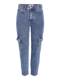 Noisy May NMMONI CROPPED CARGO JEANS 16 Noisy May NMMONI CROPPED CARGO JEANS -Noisy May Clothing Shop 27029295 MediumBlueDenim 001