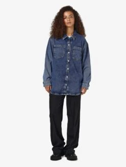Noisy May LONG DENIM SHIRT 11 Noisy May LONG DENIM SHIRT -Noisy May Clothing Shop 27029309 MediumBlueDenim 004