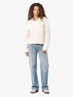 Noisy May FLUFFY KNITTED PULLOVER -Noisy May Clothing Shop 27029424 Eggnog 004