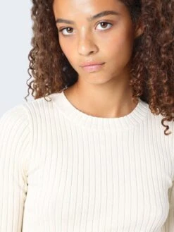 Noisy May RIBBED KNITTED PULLOVER 12 Noisy May RIBBED KNITTED PULLOVER -Noisy May Clothing Shop 27029477 Eggnog 006