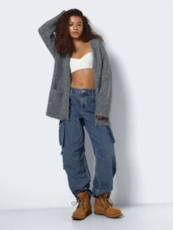 Noisy May KNITTED ZIP CARDIGAN