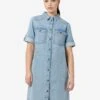 Noisy May SHORT SLEEVED DENIM DRESS -Noisy May Clothing Shop 27030041 LightBlueDenim 003